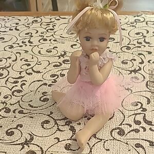 Adorable Pink Porcelain Ballerina Doll
